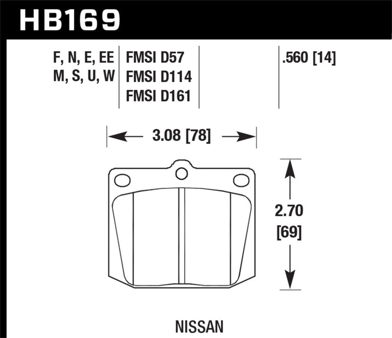 Hawk HPS Street Brake Pads KHB169F.560