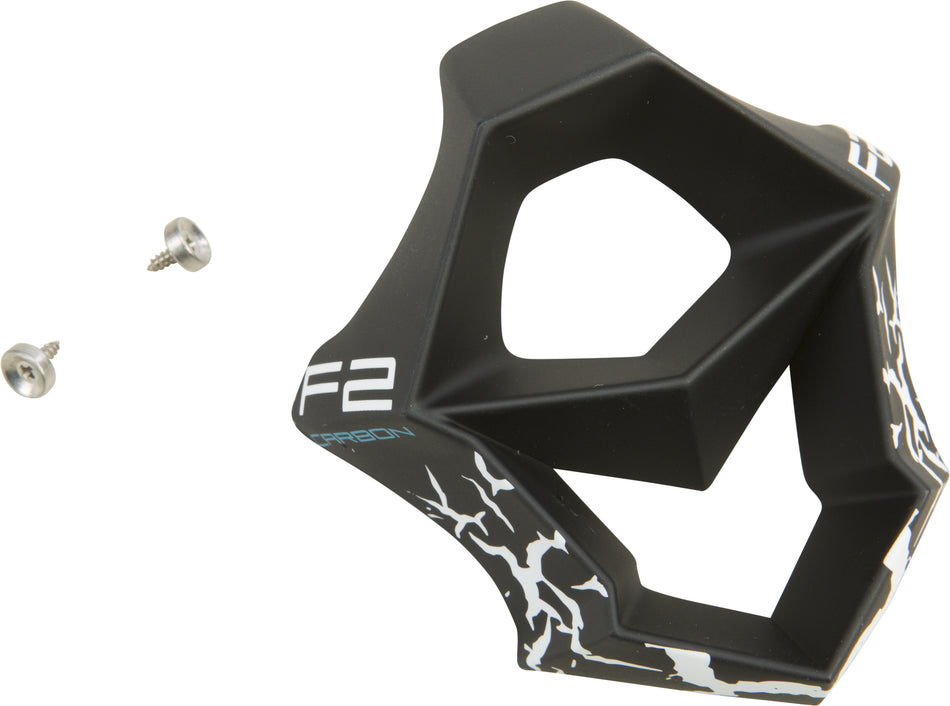 FLY RACING F2 Fracture Mouthpiece Black/White 73-46358