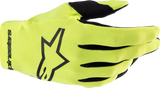 Guantes de radar para jóvenes ALPINESTARS - Amarillo fluo/Negro - Pequeños 3541824-551-S