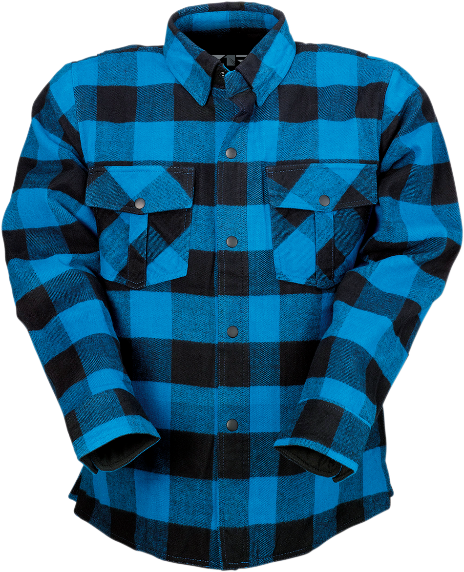 Z1R Duke Flannel Shirt - Blue/Black - Large 3040-2868