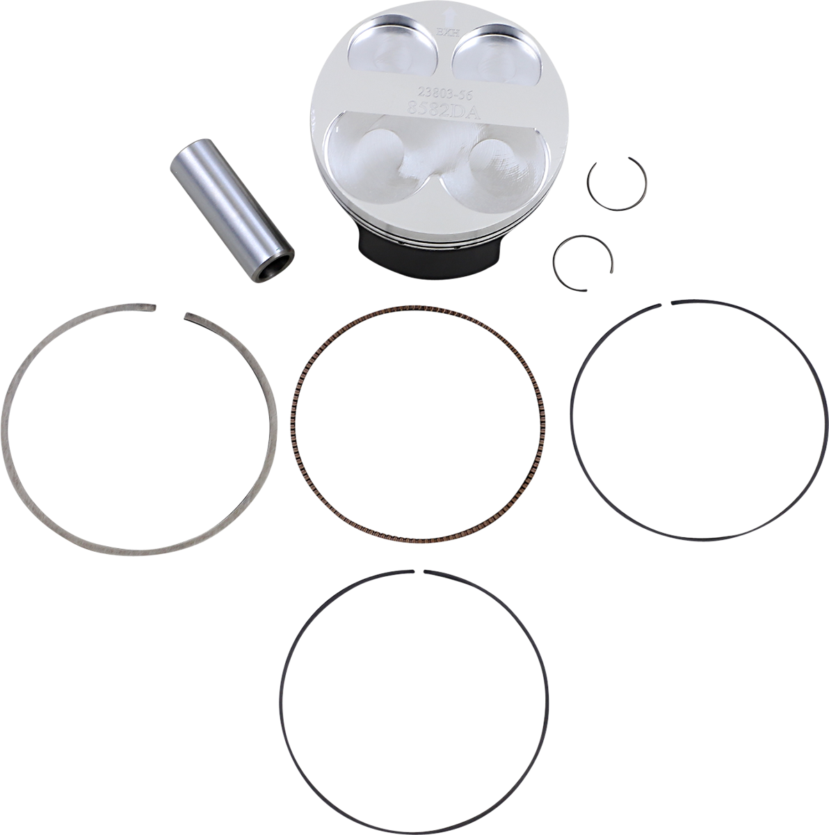 WOSSNER Piston Kit - KX250F/RMZ250 - 76.96 mm 8582DA