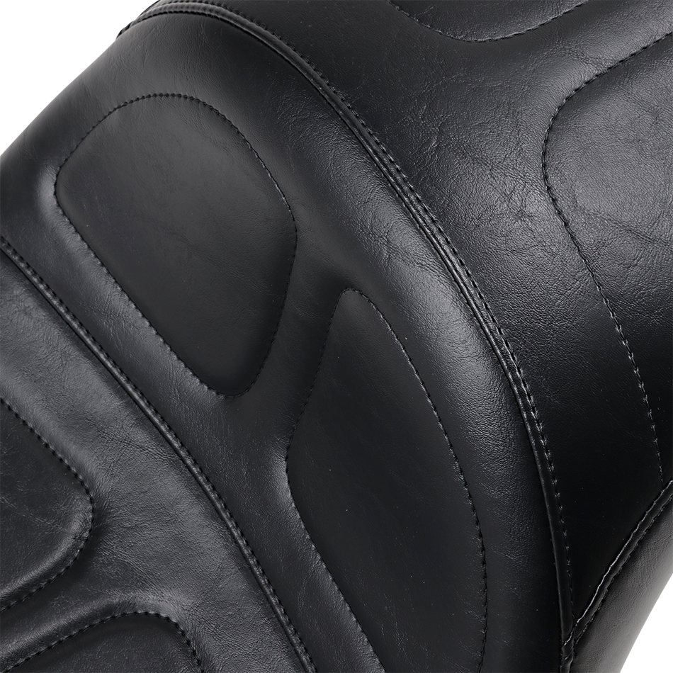 LE PERA Maverick Daddy Long Legs Seat - Black - Stitched - Softail '18+ LYX-910DL