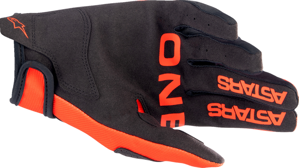 ALPINESTARS Youth Radar Gloves - Hot Orange/Black - Small 3541823-411-S