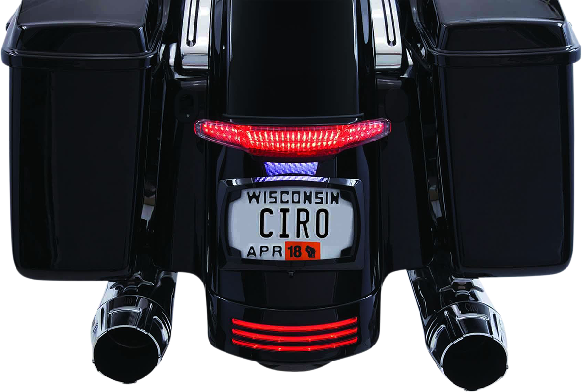 CIRO Taillight/License Plate Holder - Black 40052