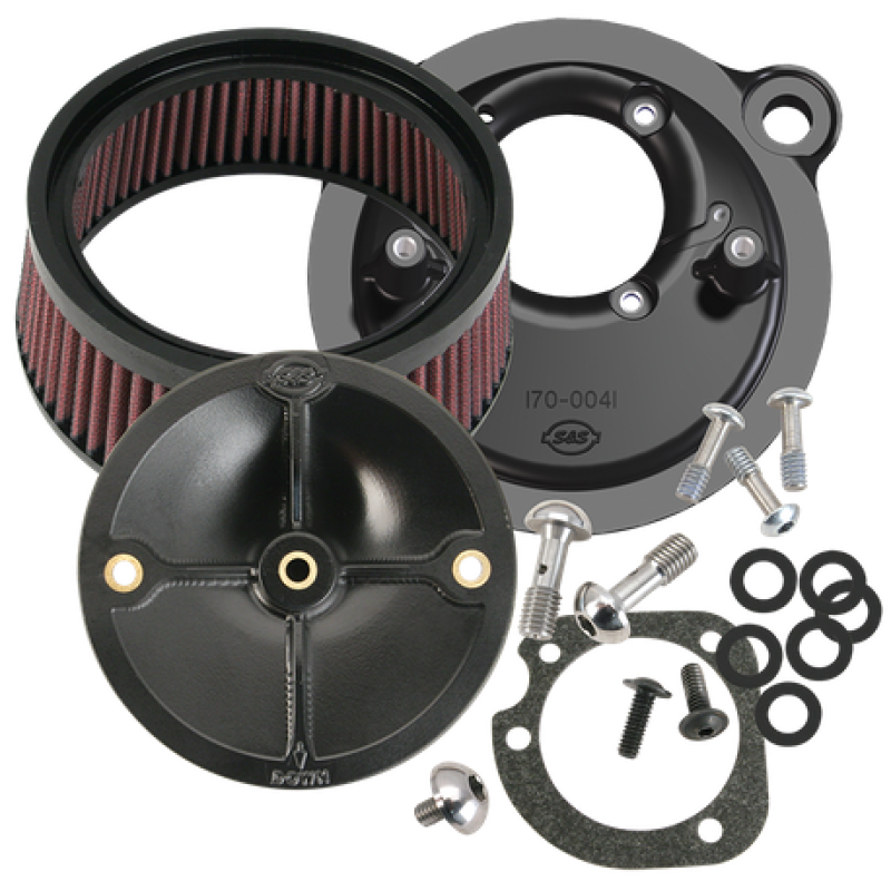 S&S Cycle 91-06 XL Sportster Models w/ Stock CV Carb Stealth Air Cleaner Kit w/o Cover