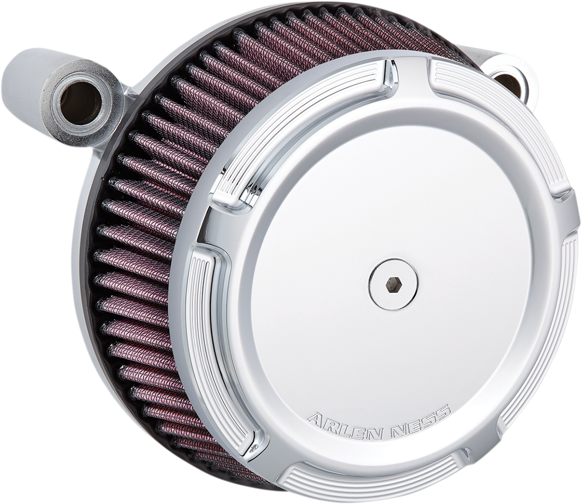 ARLEN NESS Beveled Synthetic Stage-1 Air Cleaner - Chrome - Evolution 50-847