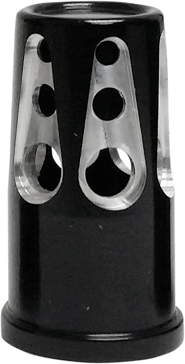 Tapas de vástago de válvula AVON GRIPS - Gatlin - Anodizado negro SVC-310-ANO-GAT 
