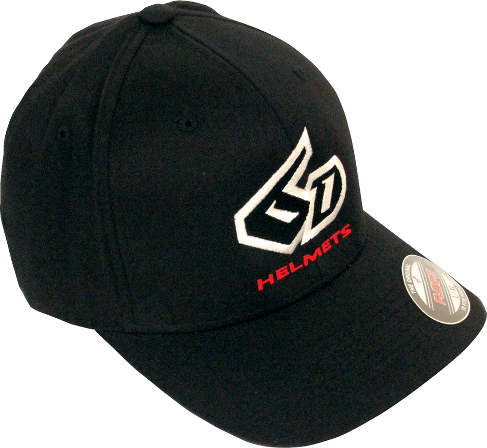6D Helmets Logo Flexfit® Hat - Black - Large/XL 52-3008