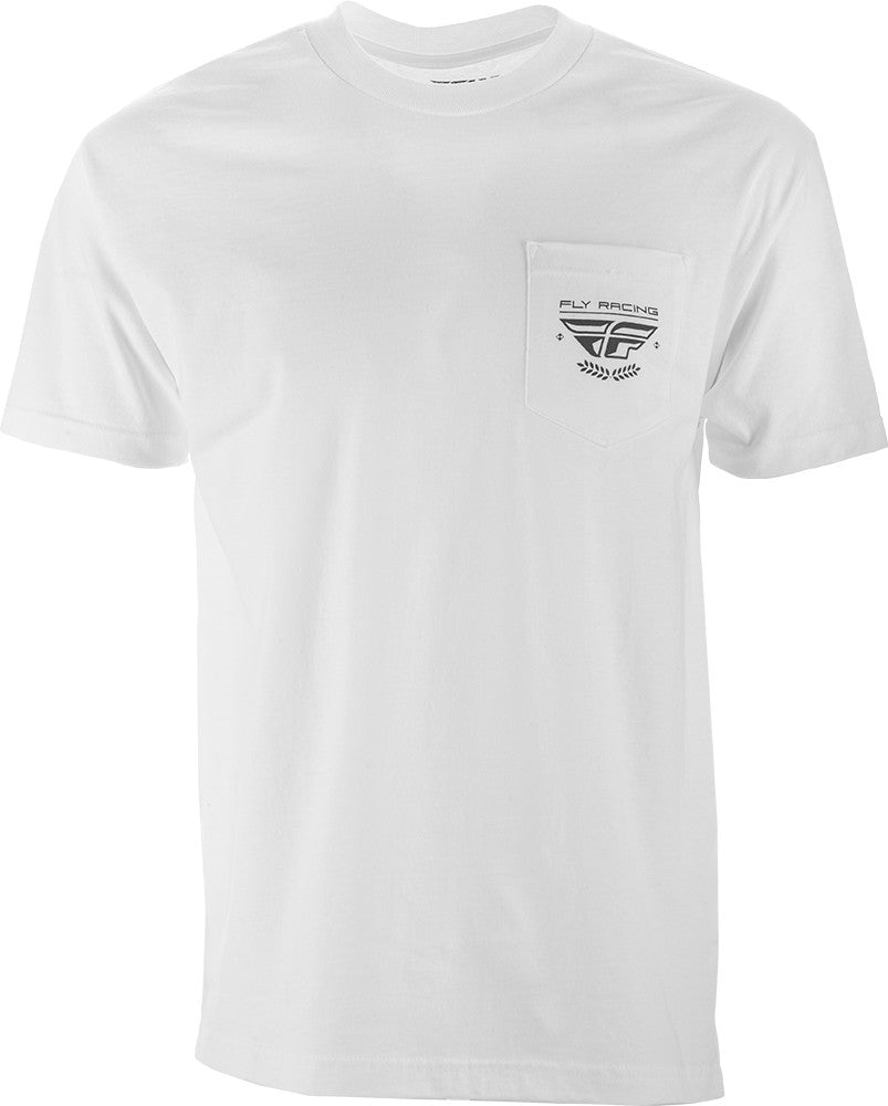 FLY RACING Fly Pocket Tee White Md White Md 352-1034M