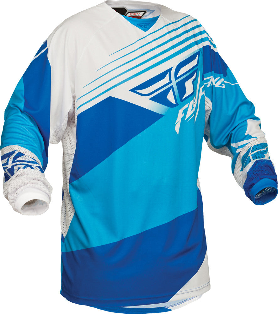 FLY RACING Kinetic Blocks Jersey Blue/White Yx 367-521YX