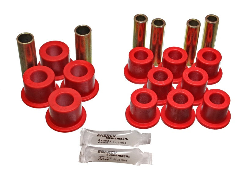 Energy Suspension 06/86-97 Nissan 720/Hardbody P/U 4WD Red Front Leaf Spring Bushing Set 7.2102R