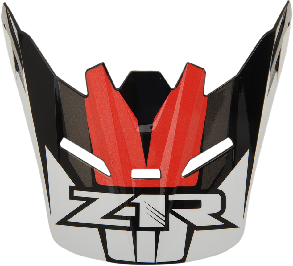 Z1R Youth Rise Visor Kit - Ascend - Red 0133-1060