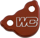 WORKS CONNECTION Rear Billet Brake Cover - Red - Honda 21-505