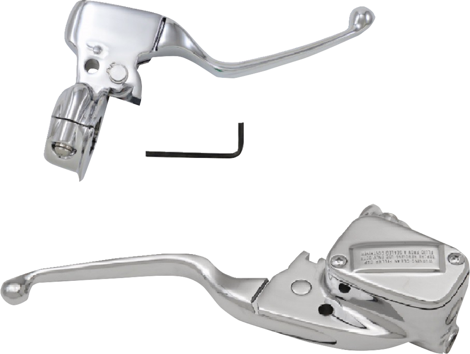 DRAG SPECIALTIES Handlebar Controls - Chrome F/SINGLE DISC MODELS ONLY H07-0805-A