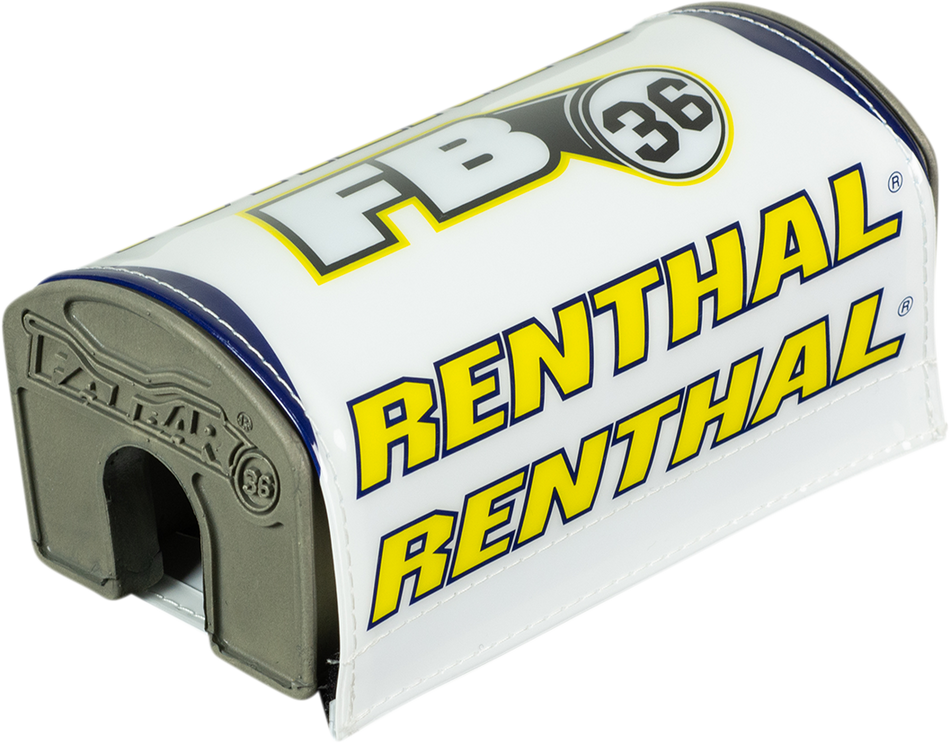 Protector de manillar RENTHAL - Fatbar36™ - Blanco/Amarillo P348