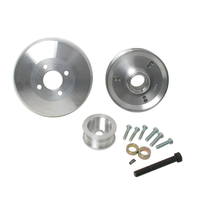 BBK 97-04 Ford F150 Expedition 4.6 5.4 Underdrive Pulley Kit - Lightweight CNC Billet Aluminum (3pc) 15550