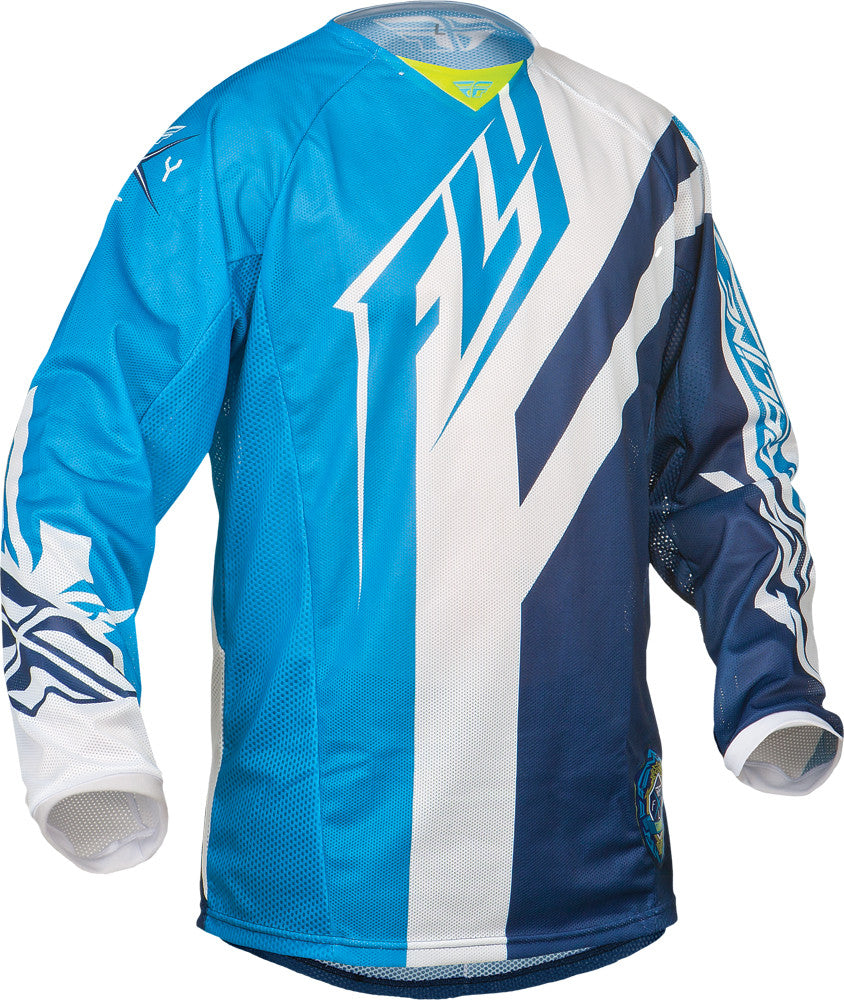 FLY RACING Kinetic Mesh-Tech Division Jersey Blue/Navy Yx 368-321YX