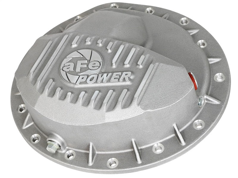 afe Front Differential Cover (Raw; Street Series); Dodge Diesel Trucks 03-12 L6-5.9/6.7L (td) 46-70040