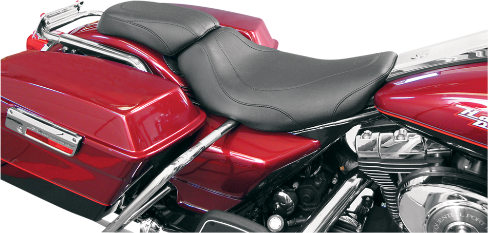 MUSTANG Seat - Tripper Solo - without Backrest - Stitched - Black - Road King 76350