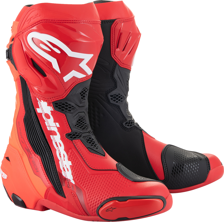 ALPINESTARS Supertech R Boots - Red - US 12.5 / EU 48 2220021-3029-48
