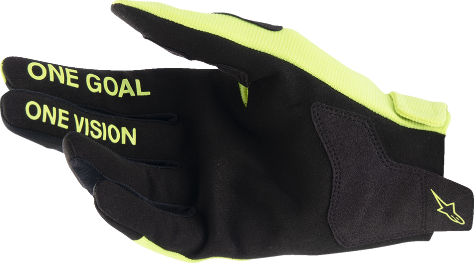 ALPINESTARS Youth Radar Gloves - Fluo Yellow/Black - Large 3541824-551-L