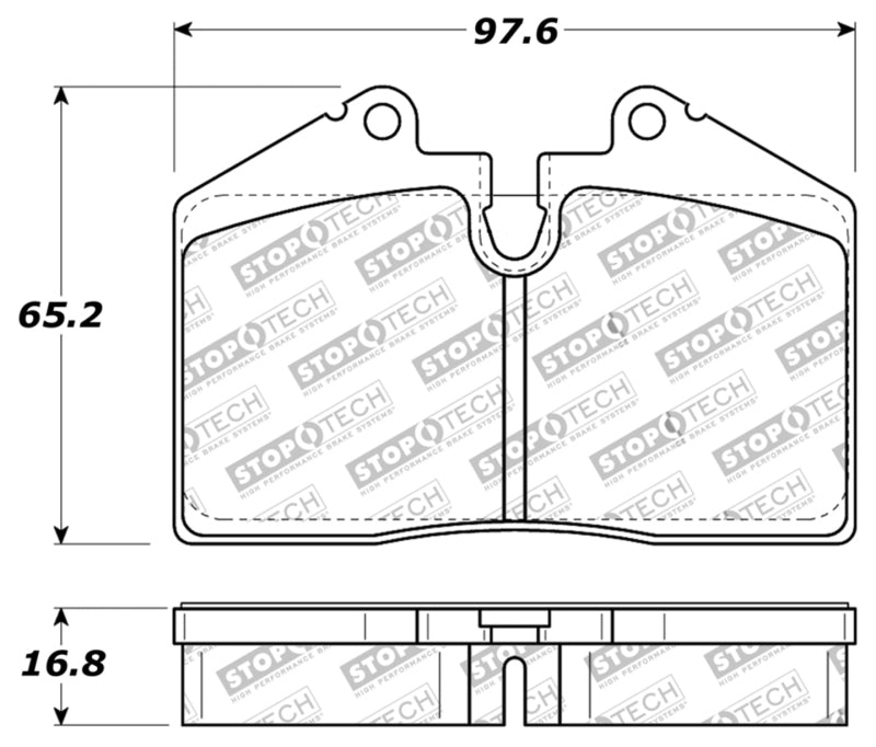 StopTech Performance ST-40 4 Piston Front Caliper Brake Pads 309.0609