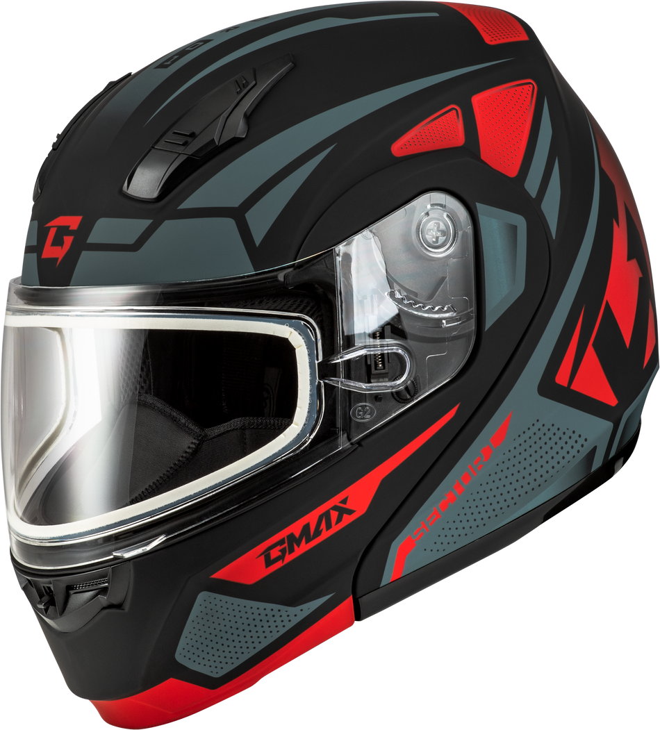 GMAX Md-04s Sector Snow Helmet Black/Red Md M2043155