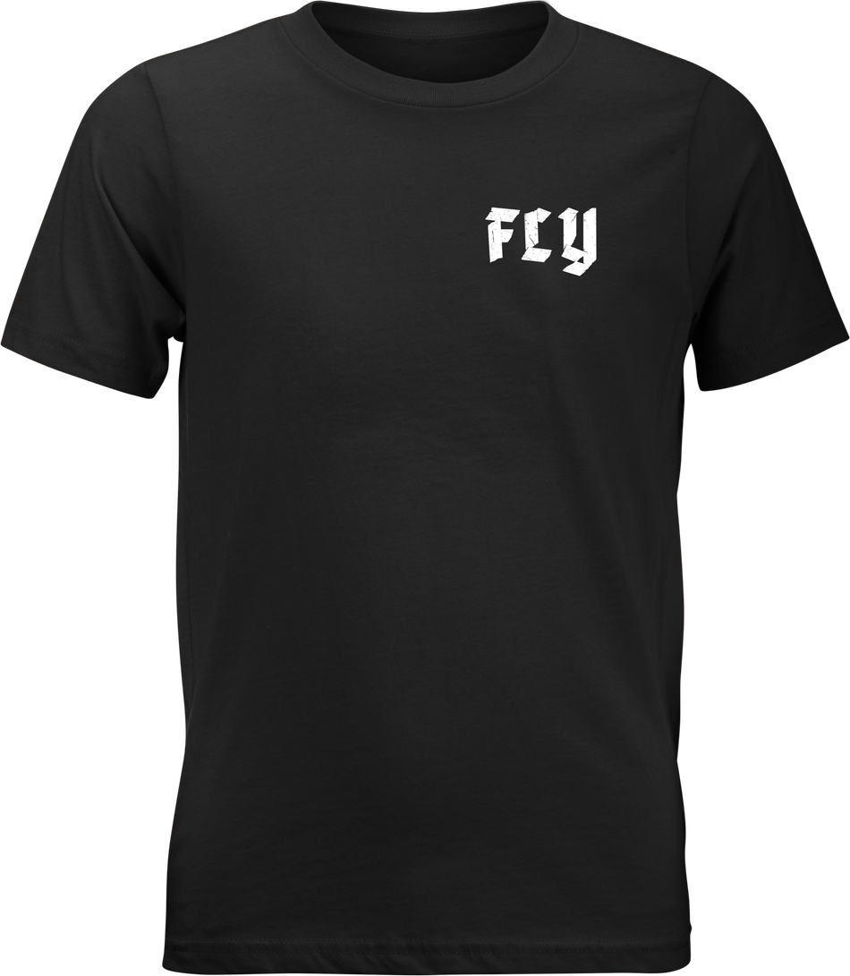 FLY RACING Youth Fly Moto Mind Tee Black Yl 352-0430YL