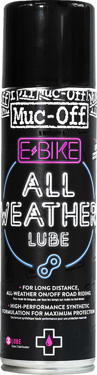 MUC-OFF USA Ebike All-Weather Lube - 8.4 U.S. fl oz. - Aerosol 20283US