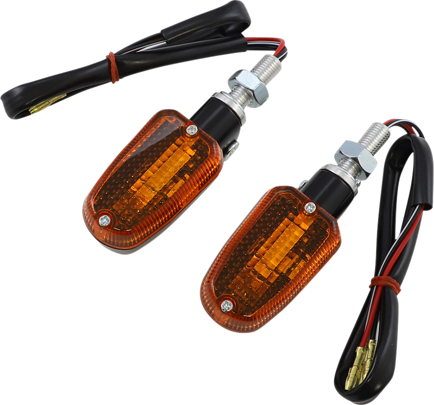 K&S TECHNOLOGIES Marker Light - Dual Filament - Black/Amber 25-8301BK