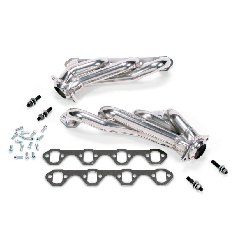 BBK 79-93 Mustang 5.0 Shorty Unequal Length Exhaust Headers - 1-5/8 Silver Ceramic 15150