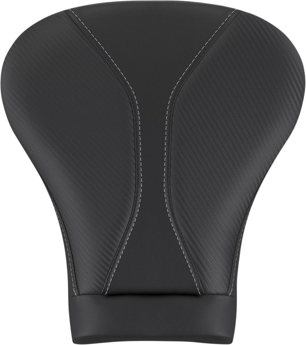 SADDLEMEN Dominator Pillion Pad - Touring - Black w/ Gray Stitching - FL '08-'23 808-07B-0142L