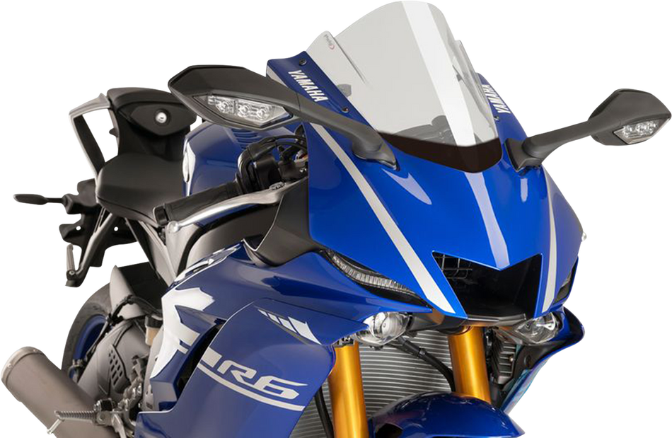 PUIG HI-TECH PARTS Race Windscreen - Clear - Yamaha 9723W