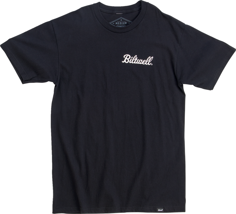 BILTWELL Badge T-Shirt - Black - Small 8101-074-002