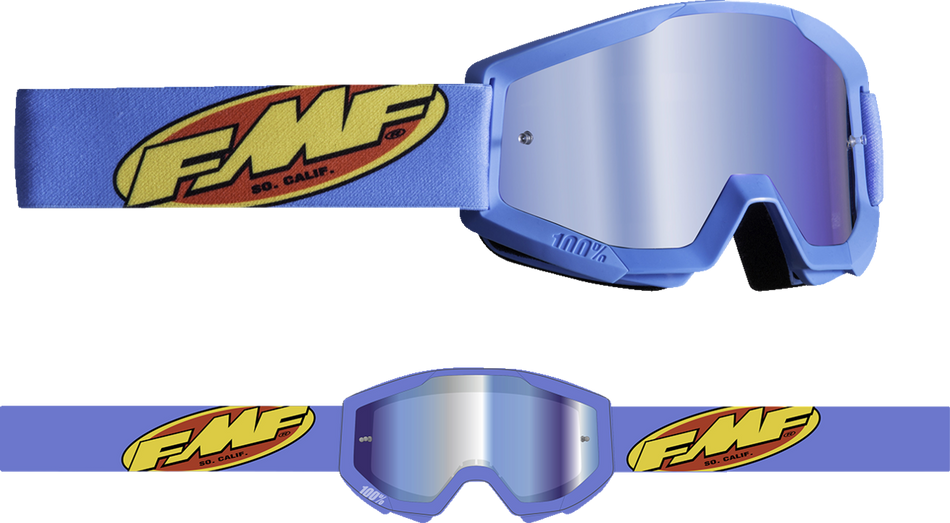 FMF Youth PowerCore Goggles - Core - Cyan - Blue Mirror F-50055-00005 2601-3187