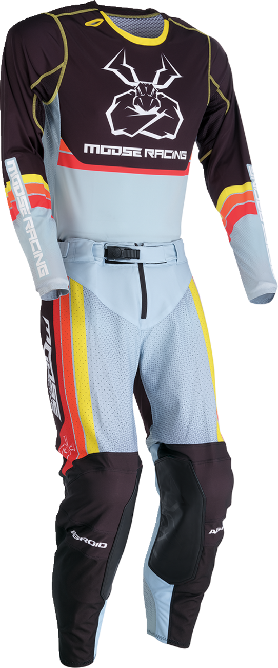 MOOSE RACING Agroid Jersey - Gray/Yellow - Small 2910-7512