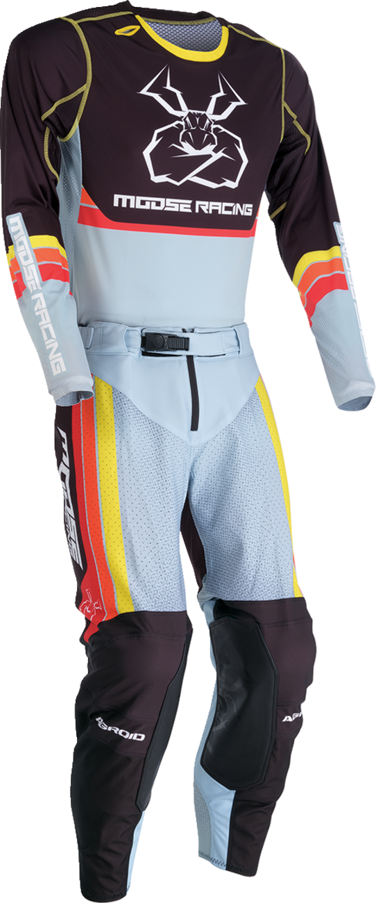 MOOSE RACING Agroid Jersey - Gray/Yellow - XL 2910-7515