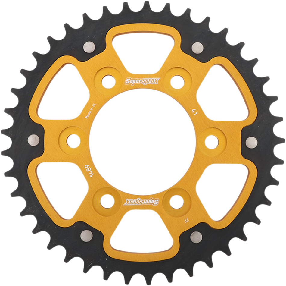 SUPERSPROX Stealth Rear Sprocket - 41 Tooth - Gold - Kawasaki RST-1489-41-GLD