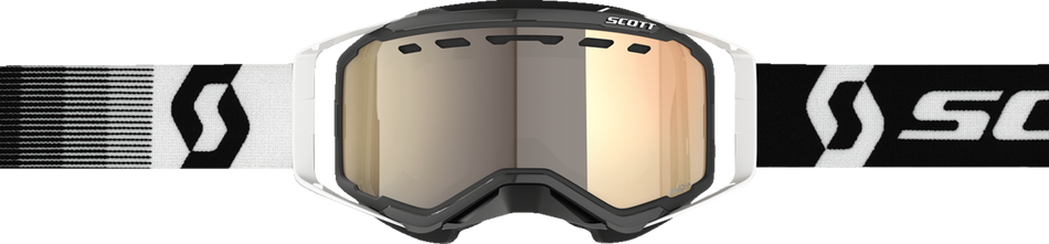 SCOTT Prospect Snow Cross Goggle - Premium Black/White - Light Sensitive Bronze Chrome 278603-7702245