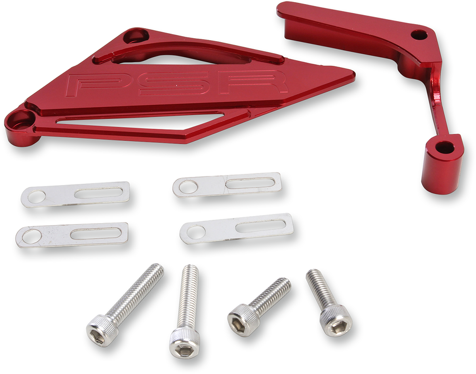 POWERSTANDS RACING Case Saver/Sprocket Cover - Red 03-04155-24