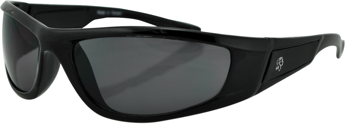 ZAN HEADGEAR Iowa Sunglasses - Shiny Black - Smoke EZIA01