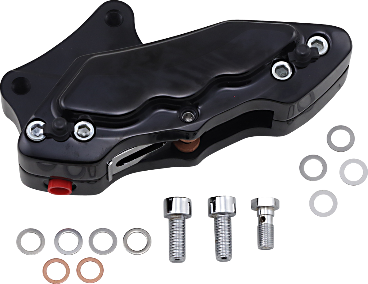 HAWG HALTERS 6-Piston Front Brake Caliper - Black LS LHVIAB6013