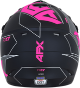 AFX FX-17 Helmet - Aced - Matte Black/Pink - Small 0110-6510