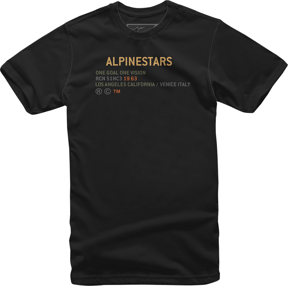 Camiseta ALPINESTARS Quest - Negra - Grande 1212-7200210-L 