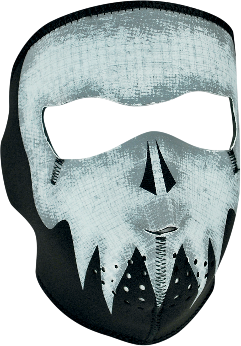 ZAN HEADGEAR Full-Face Mask - Gray Skull Glow WNFM081G