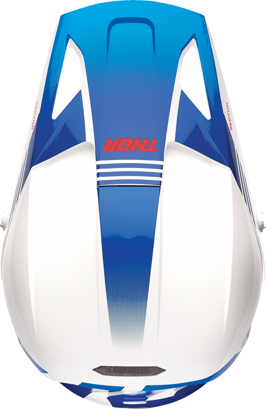 THOR Sector 2 Helmet - Carve - White/Blue - XS 0110-8129