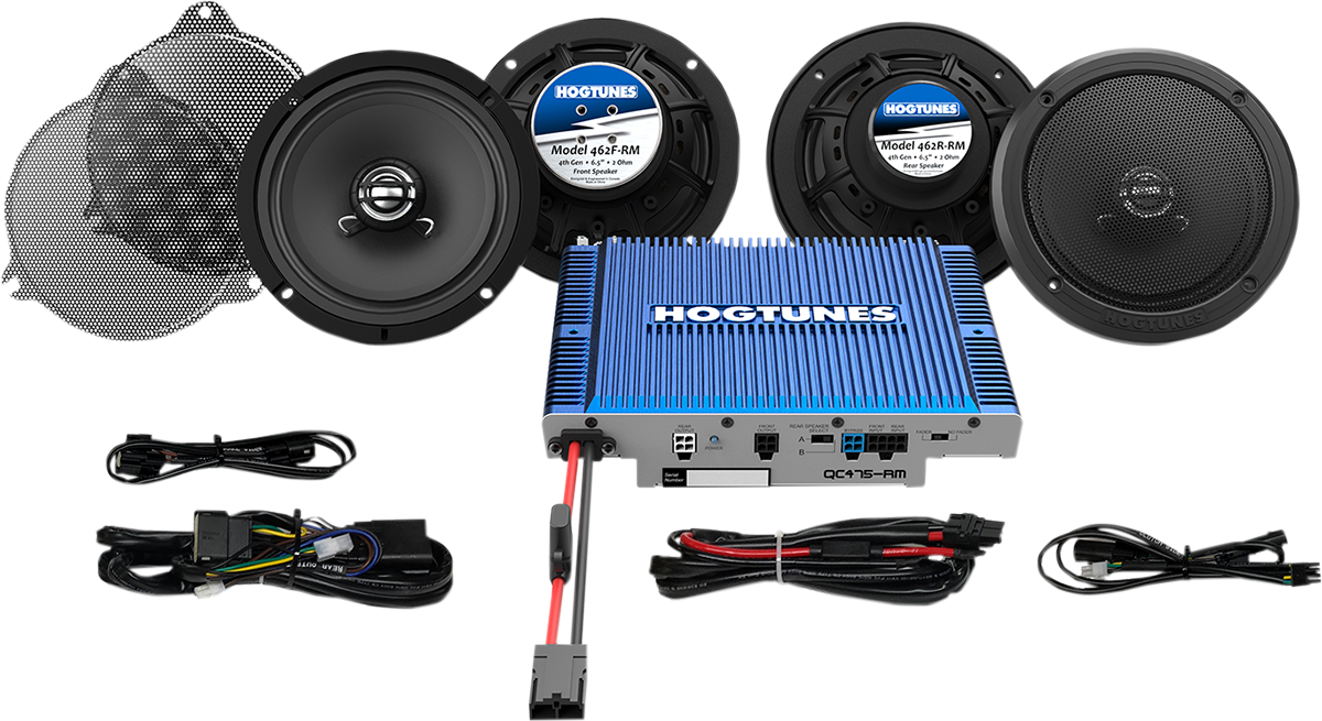 HOGTUNES Speaker/Amp Kit - Ultra QC ULTRA 4-RM