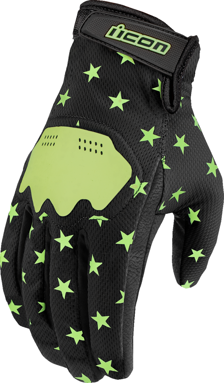 ICON Hooligan™ Old Glory Gloves - Glow - Small 3301-4692
