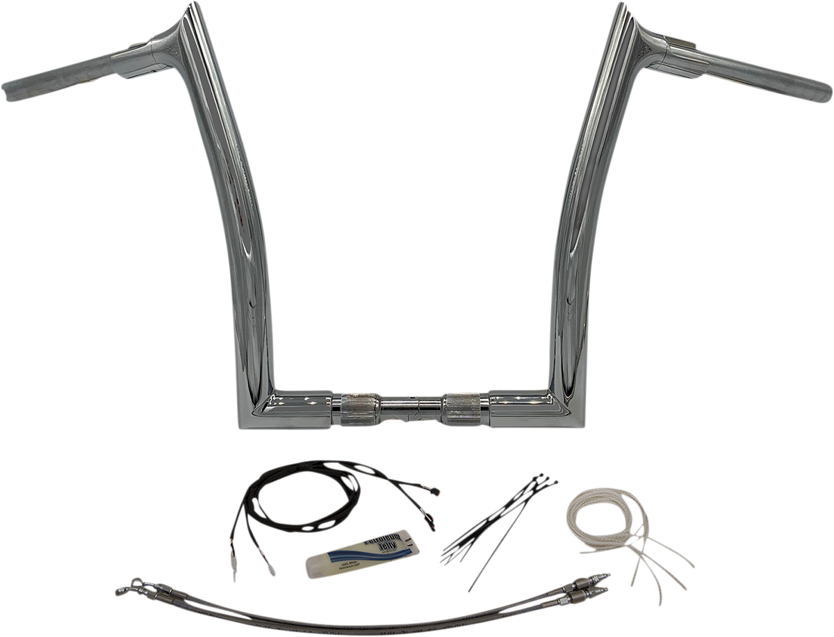 FAT BAGGERS INC. Handlebar Kit - Pointed Top - 14" - Chrome 809614