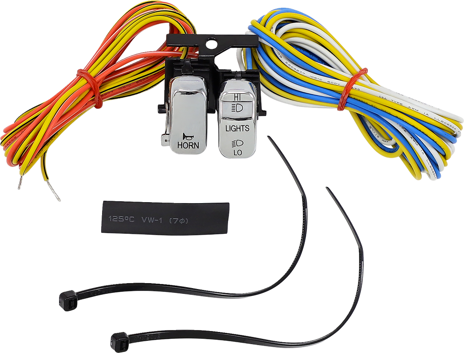 Kit de interruptor DRAG SPECIALTIES - Atenuador/bocina - Cromo H18-0333C-H 